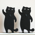 Schwarze Katzen-Buchstütze Kreative Metall-Studenten-Buchstütze